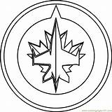 Jets Coloring Winnipeg Logo Nhl Pages Avalanche Colorado Color Printable Print Coloringpages101 Pdf Getcolorings Kids sketch template