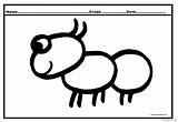Coloring Pages Ant Cute Kids Ants sketch template