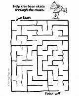 Maze Coloring Mazes sketch template