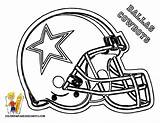 Coloring Football Pages Cowboys Helmet Dallas Nfl Helmets Kids Printable Bay Boys Color Packers Cowboy Book Team Print Green Gif sketch template