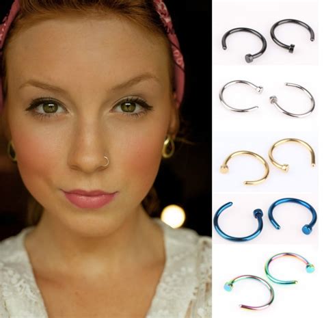 2016 european and american fashion hoop nose ring nose piercing jewelry