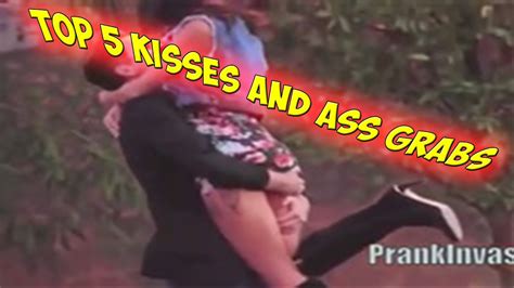 top 5 kissing pranks 2015 grabbing booty kissing strangers kiss