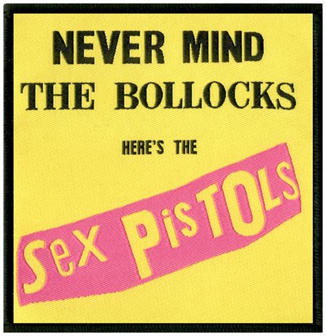 never mind the bollocks sex pistols patch buy online at