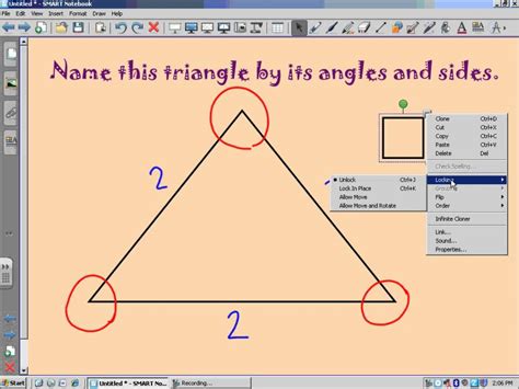 Video Walkthrough Classifying Triangles By Angles And Sides Youtube