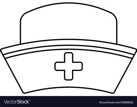 nurse hat isolated royalty  vector image vectorstock