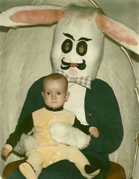 pin  sandy gallaga  de todo creepy vintage easter bunny pictures bunny pictures