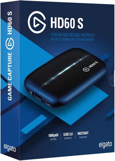 elgato game capture hd60 s black for streaming and