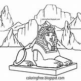 Sphinx Coloring Pages Cute Getcolorings Printable Getdrawings sketch template