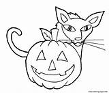 Halloween Coloring Cat Pages Easy Printable Pumpkin Sheets Party Sheet Print Cliparts Invitations Clipart Printables Color Library Info Book sketch template