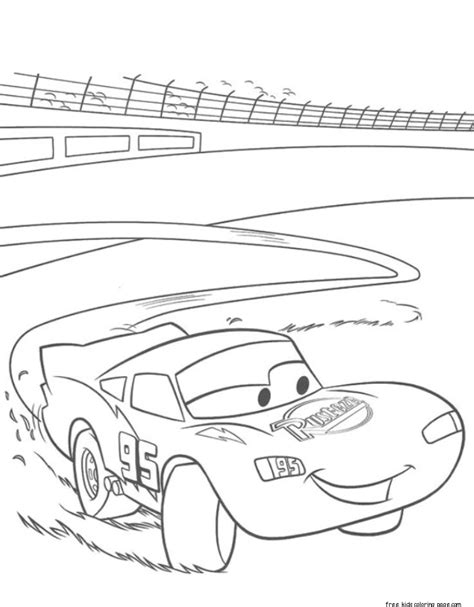 print  lightning mcqueen coloring book pages  kidsfree kids