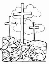 Coloring Pages Color Cross Crucifix Printable Getcolorings Sc School sketch template