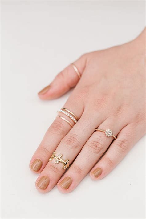 How To Build The Perfect Ring Stack Via Flower