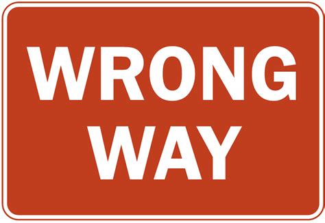 wrong  sign meanings examples   dmv written test