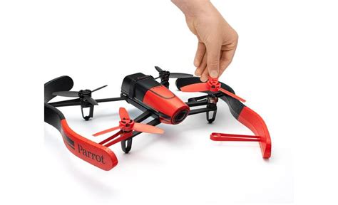parrot bebop drone red quadcopter   megapixel hd action camera  crutchfield