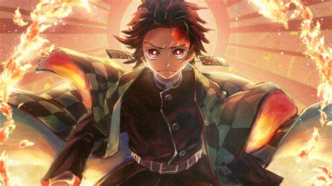 foto anime keren tanjiro kimetsu no yaiba kimetsu no yaiba wallpaper