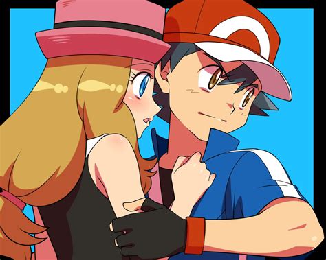 Ash And Serena Pokemon Pokemon Ash And Serena Anime