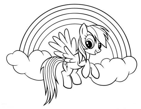 rainbow dash coloring pages  printable   pony izzy