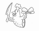 Meat Chicken Coloring Coloringcrew sketch template