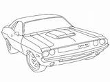 Dodge Hellcat Challenger Challenger2 Designing Getcolorings Mezzi Trasporto sketch template