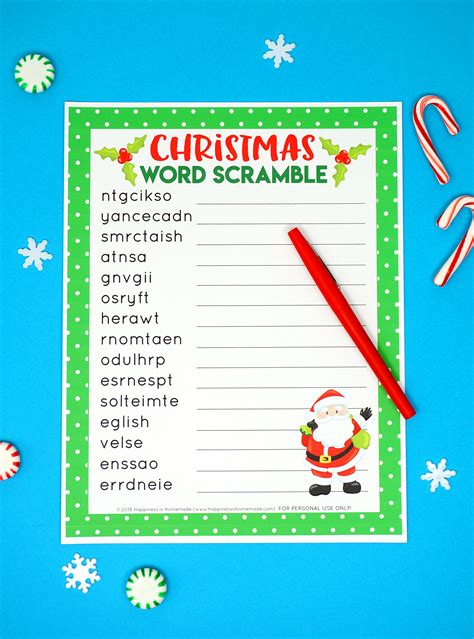 christmas word scramble printable tomas rosprim