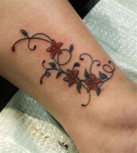 pin by emily coonradt on tattoos flower tattoo on ankle