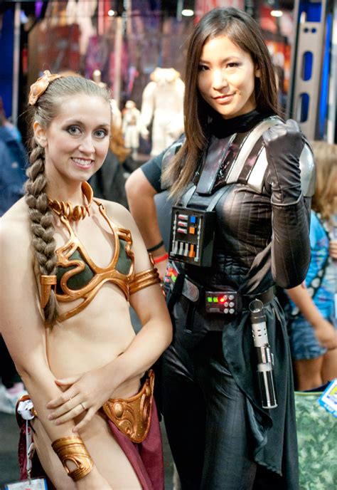 sdcc 2013 lady vader and slave leia cosplay the stylish geek