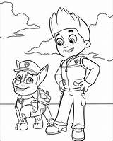 Paw Patrol Pages Chase Coloring Getcolorings sketch template