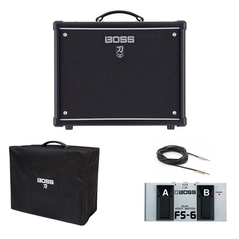 boss katana 50 mkii 1x12 combo with fs6 footswitch and cover at gear4music