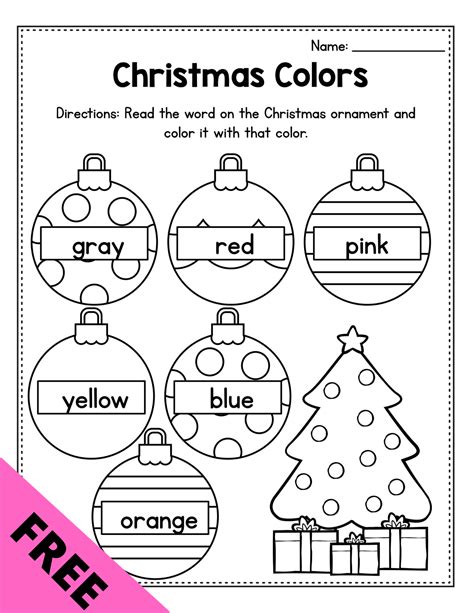 printable christmas worksheets  preschool christmas