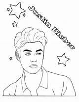 Justin Bieber Coloring Boyfriend Drawing Pages Print Netart Getdrawings Line sketch template