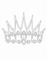 Crown Printable Princess Template Coloring Pages Print Shapes Tiara Templates King Crowns Queen 3d Paper Cut Colouring Color Pattern Mermaid sketch template