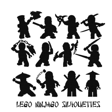 ninjago themed clipart ninja silhouettes clip art lego