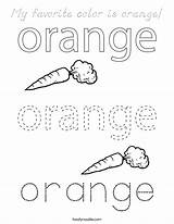 Coloring Orange Color Favorite Built California Usa Twistynoodle sketch template