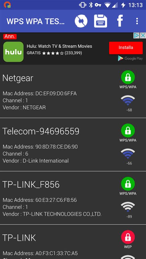 wifi wps wpa tester root amazonca appstore  android