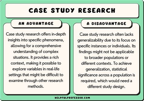 case study advantages  disadvantages