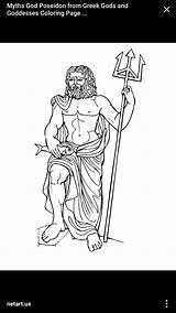 Greek Gods Mythology sketch template