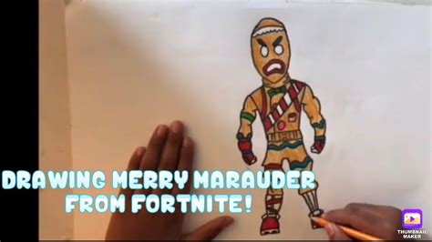 drawing merry marauder  fortnite timelapse youtube
