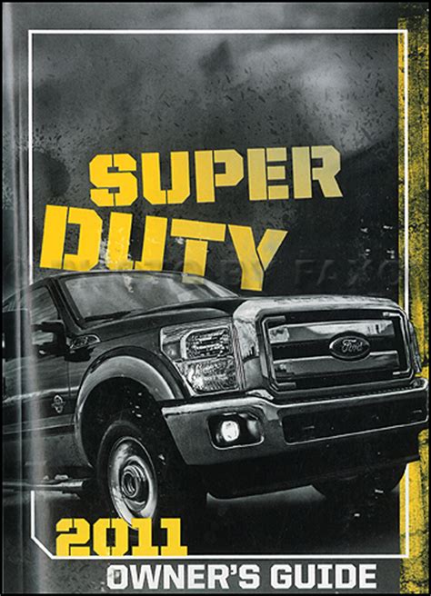 ford super duty owners manual original     pickup truck