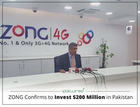 zong confirms  invest  million  pakistan