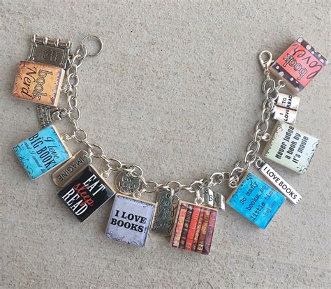 book lover charm bracelet islandgirlz designs