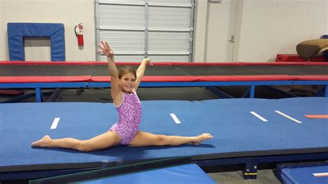 charlotte gymnastics academy showing   left split