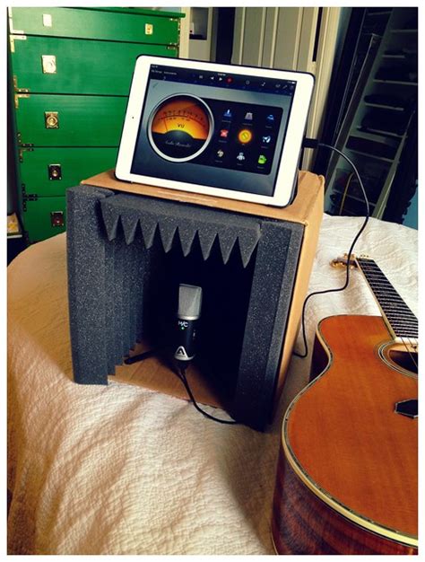 homemade mini sound booth  recording acoustic guitar flickr photo sharing