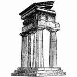 Greek Temple Beeswaxrubberstamps sketch template