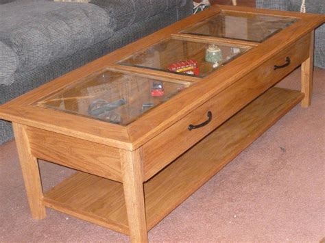 10 Inspirations Glass Top Display Case Coffee Table