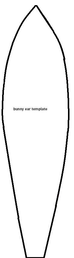 bunny ears printable clipart