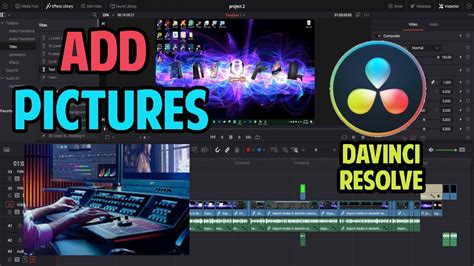add pictures    davinci resolve  youtube
