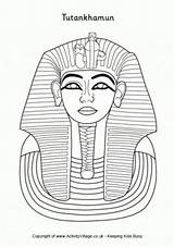 Tutankhamun Colouring Tut Egipto Egyptian Arte Canopic Colorear Tutankamón Egipcias Momias Tutankamon Antiguo Cleopatre Maquetas Egipcio Map Egitto Tutankhamon Enseñar sketch template