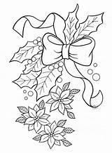 Coloring Christmas Pages Mistletoe Printable Adult Sheets Printables Flowers Poinsettia Book Disegni Print Color Embroidery Flower Drawings Ricamo Getcolorings Ricami sketch template