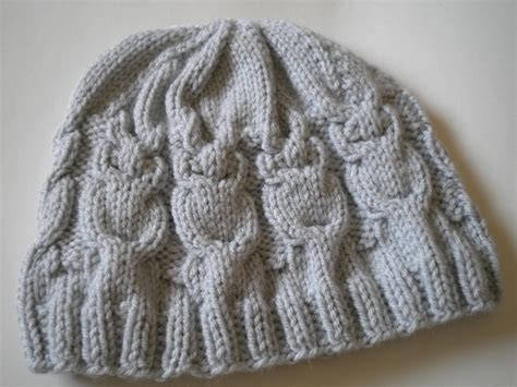 knit owl hat pattern  knitting blog