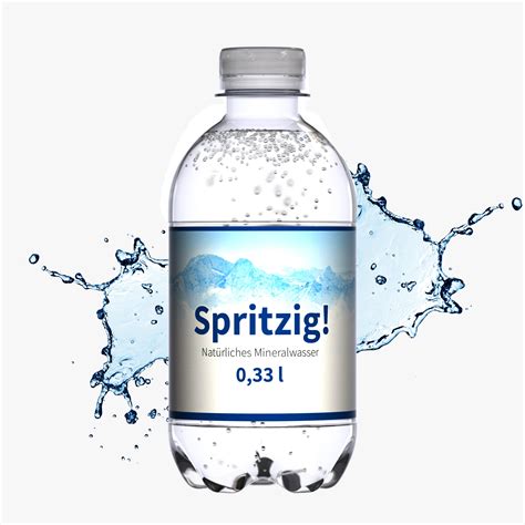 ml mineralwasser spritzig flasche classic werbeartikel